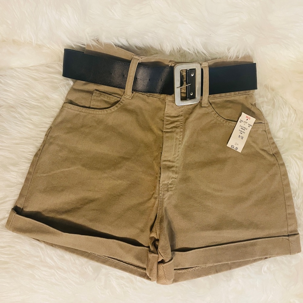 Pasta Jean Shorts Classic Fit Women’s Tan Size 9